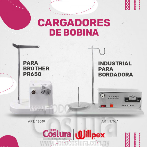 CARGADOR DE BOBINA P/ BROTHER PR650