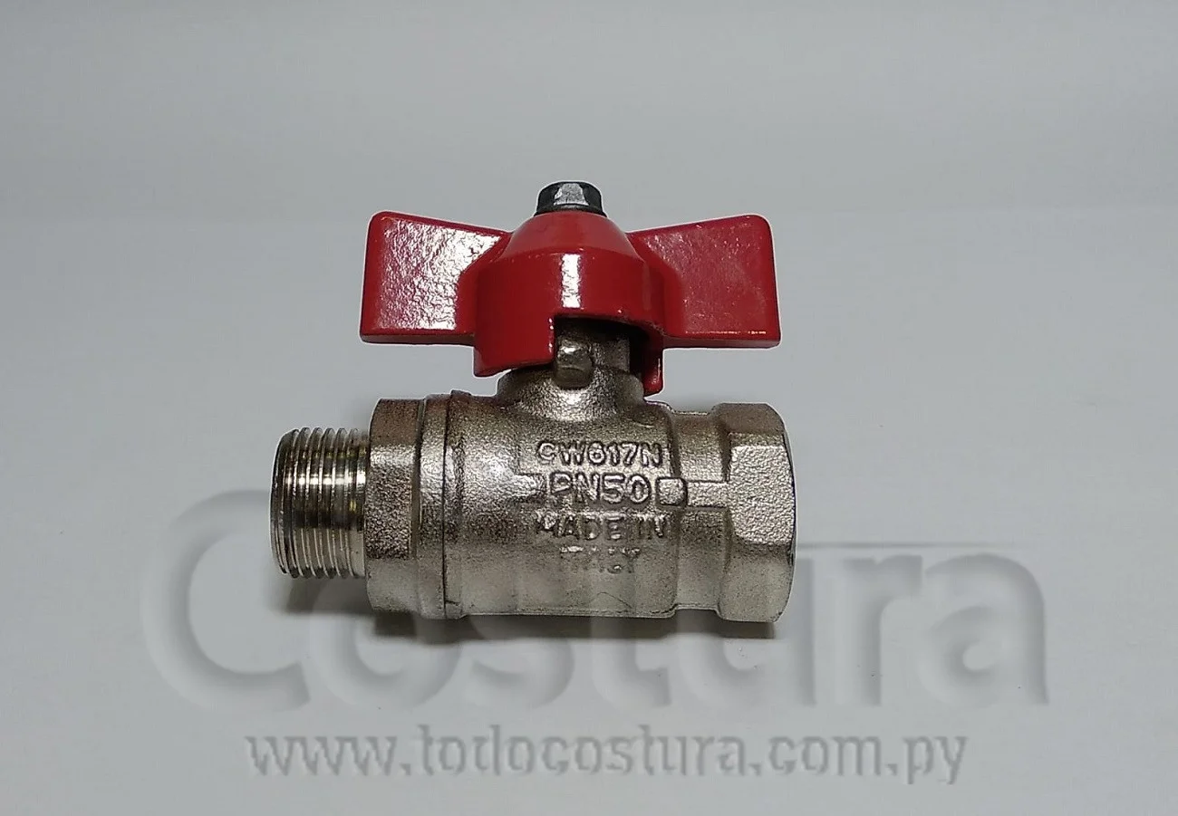 GRIFO ESFERA VALVULA CON REVESTIMIENTO EN TEFLON STIROLUX