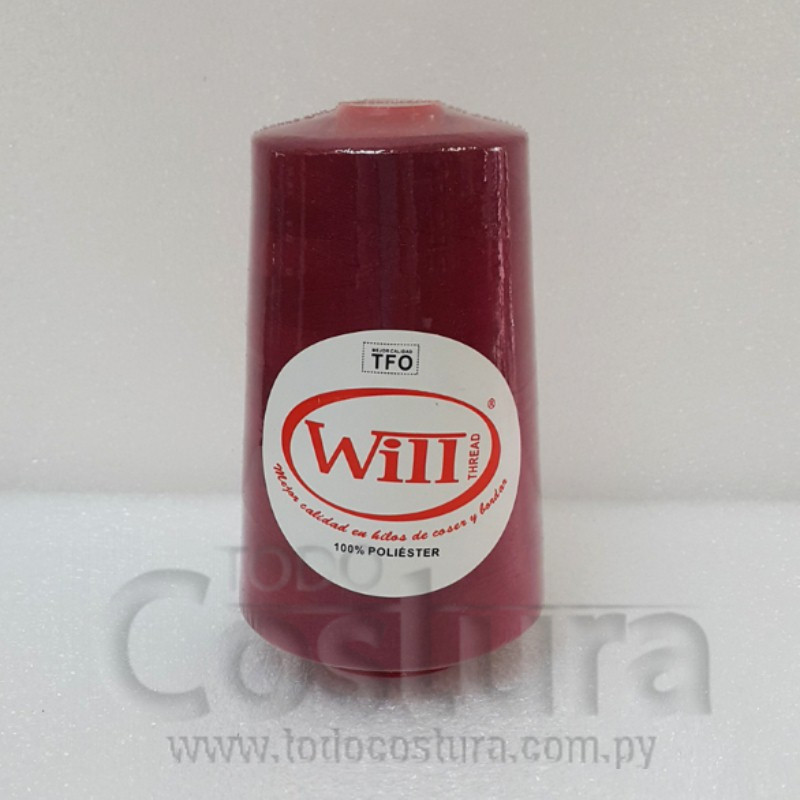HILO DE COSER WILL (119 - CARMIN - 5000Y) 40/2 -TFO