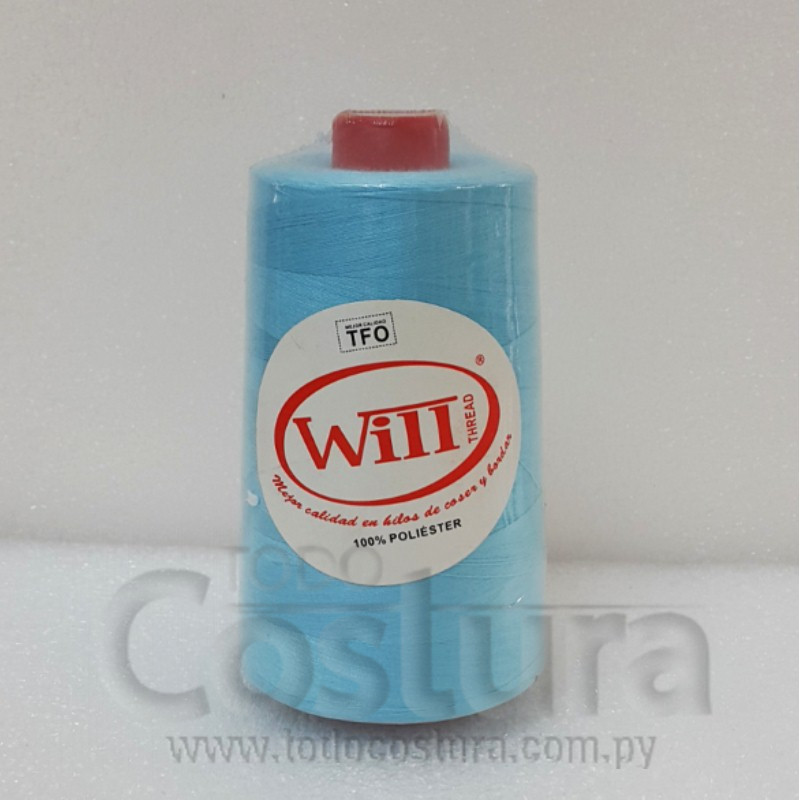 HILO DE COSER WILL (251 - CELESTE - 5000Y) 40/2 -TFO