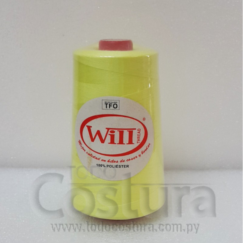 HILO DE COSER WILL (378 - AMARILLO CLARO - 5000Y) 40/2 -TFO