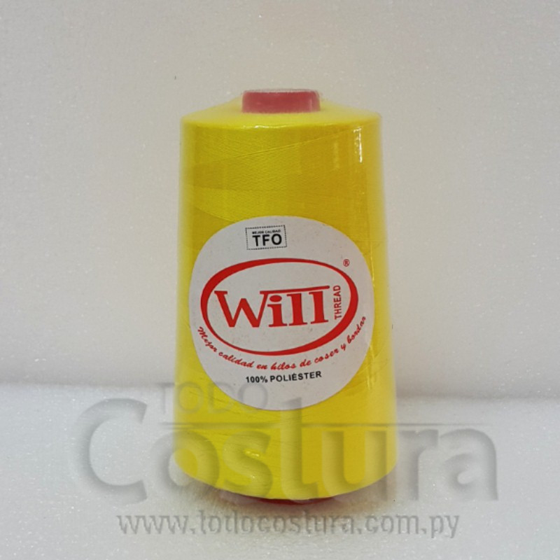 HILO DE COSER WILL (384 - AMARILLO - 5000Y) 40/2 -TFO