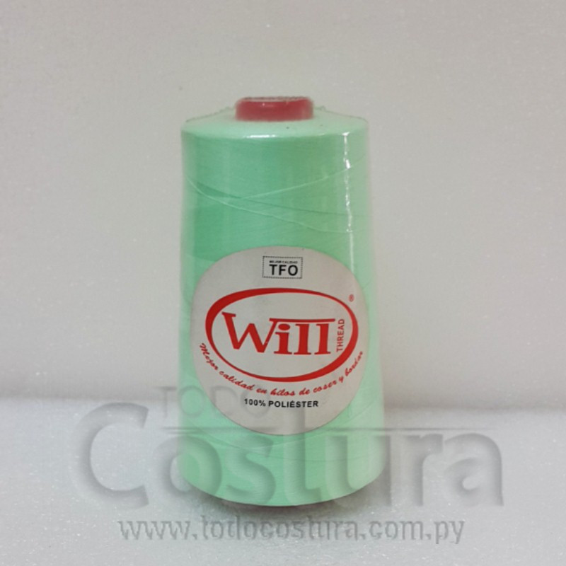 HILO DE COSER WILL (405- VERDE AGUA - 5000Y) 40/2 -TFO