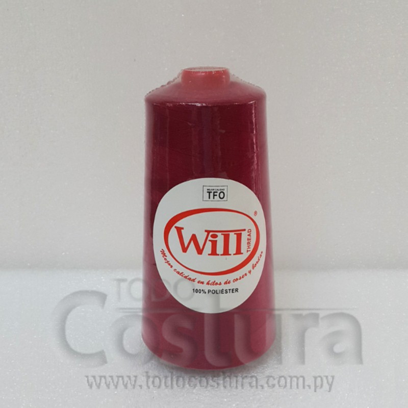 HILO DE COSER WILL (117 - CARMIN - 2500Y) 40/2 -TFO