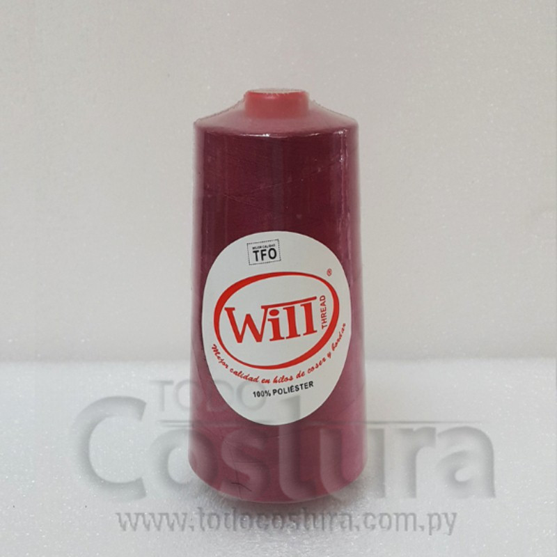HILO DE COSER WILL (120 - CARMIN - 2500Y) 40/2 -TFO