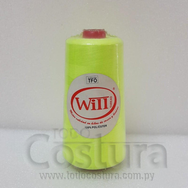 HILO DE COSER WILL (201 - VERDE FLUOR - 2500Y) 40/2 -TFO