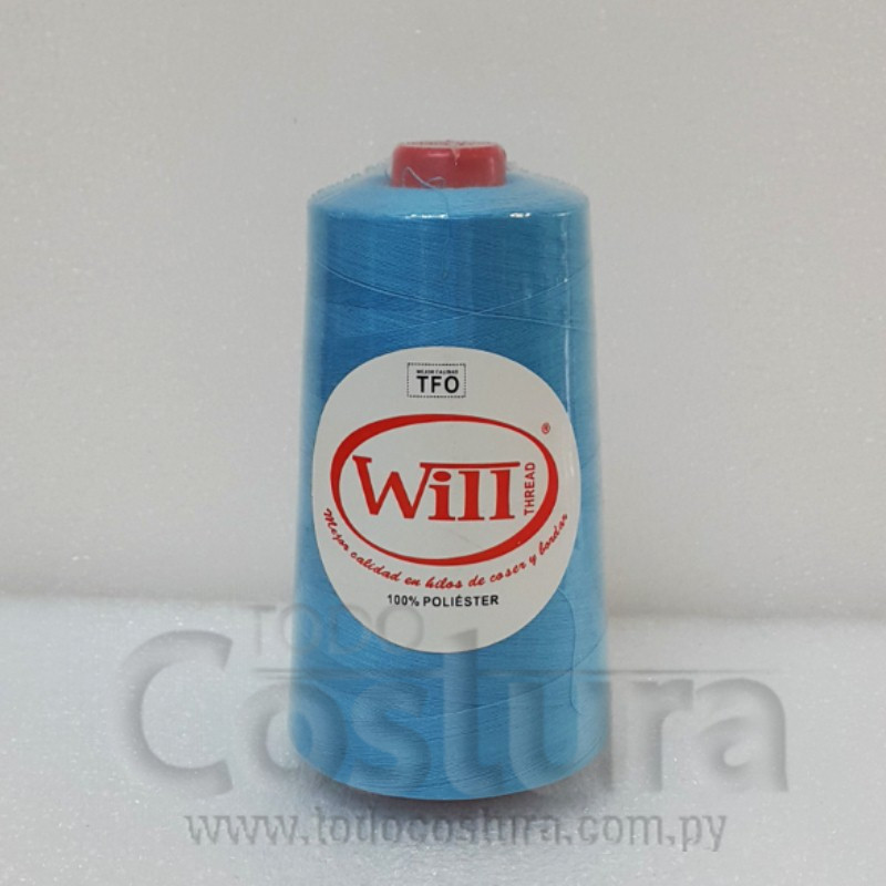 HILO DE COSER WILL (254 - CELESTE - 2500Y) 40/2 -TFO