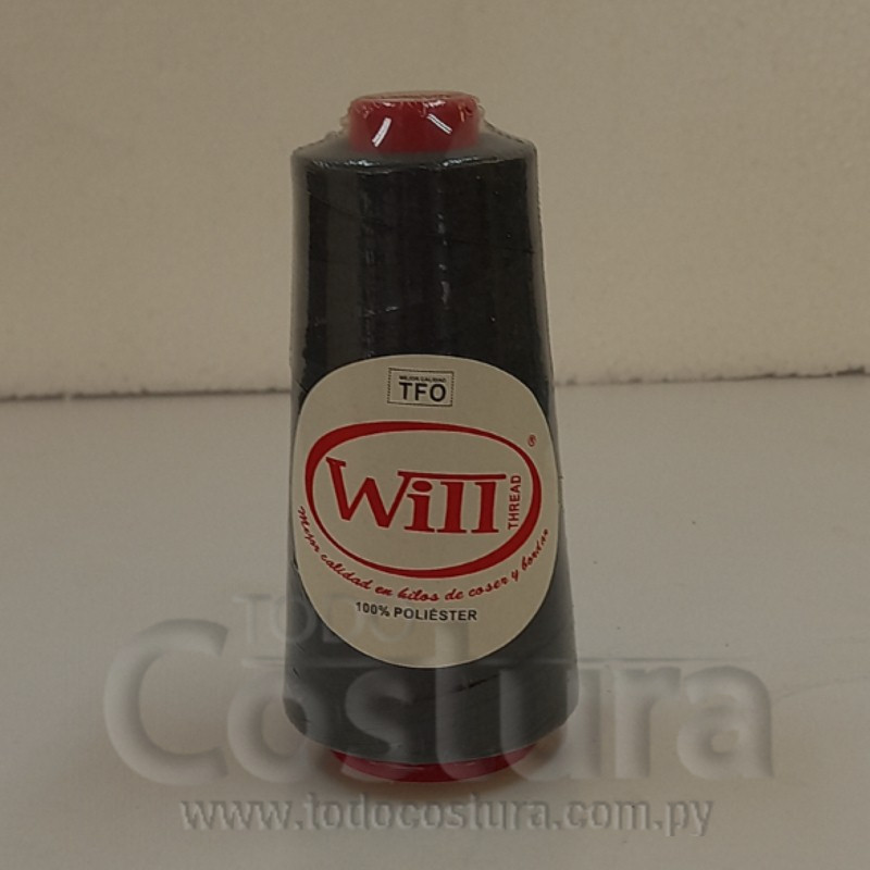 HILO DE COSER WILL (348 - GRIS OSCURO - 2500Y) 40/2 -TFO