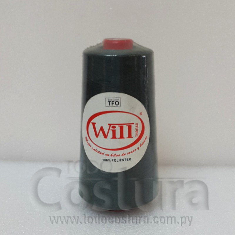 HILO DE COSER WILL (372 - VERDE CROMO - 2500Y) 40/2 -TFO