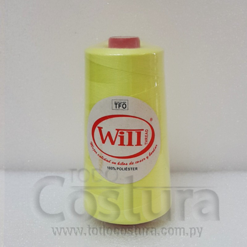 HILO DE COSER WILL (378 - AMARILLO CLARO - 2500Y) 40/2 -TFO