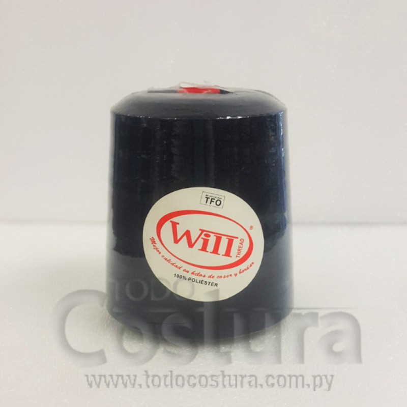 HILO DE COSER WILL P/ JEANS (322 - AZUL NEGRUZCO - 5000Y) 20/3