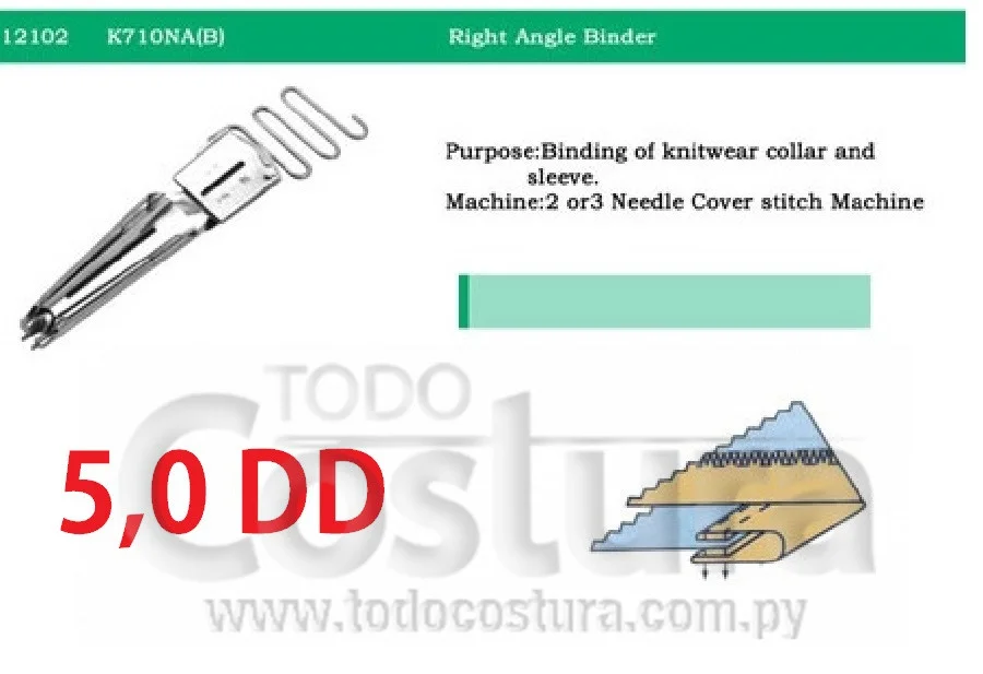 DOBLADILLADOR (5,0 - DD - ABIERTA) COLLARETA IND.