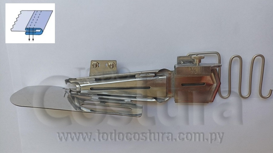 DOBLADILLADOR CON ELASTICO (4,0 - DD) COLLARETA CERRADA