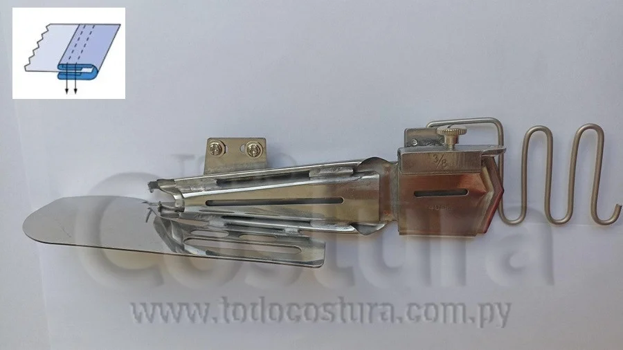 DOBLADILLADOR CON ELASTICO (4,0 - DD) COLLARETA CERRADA
