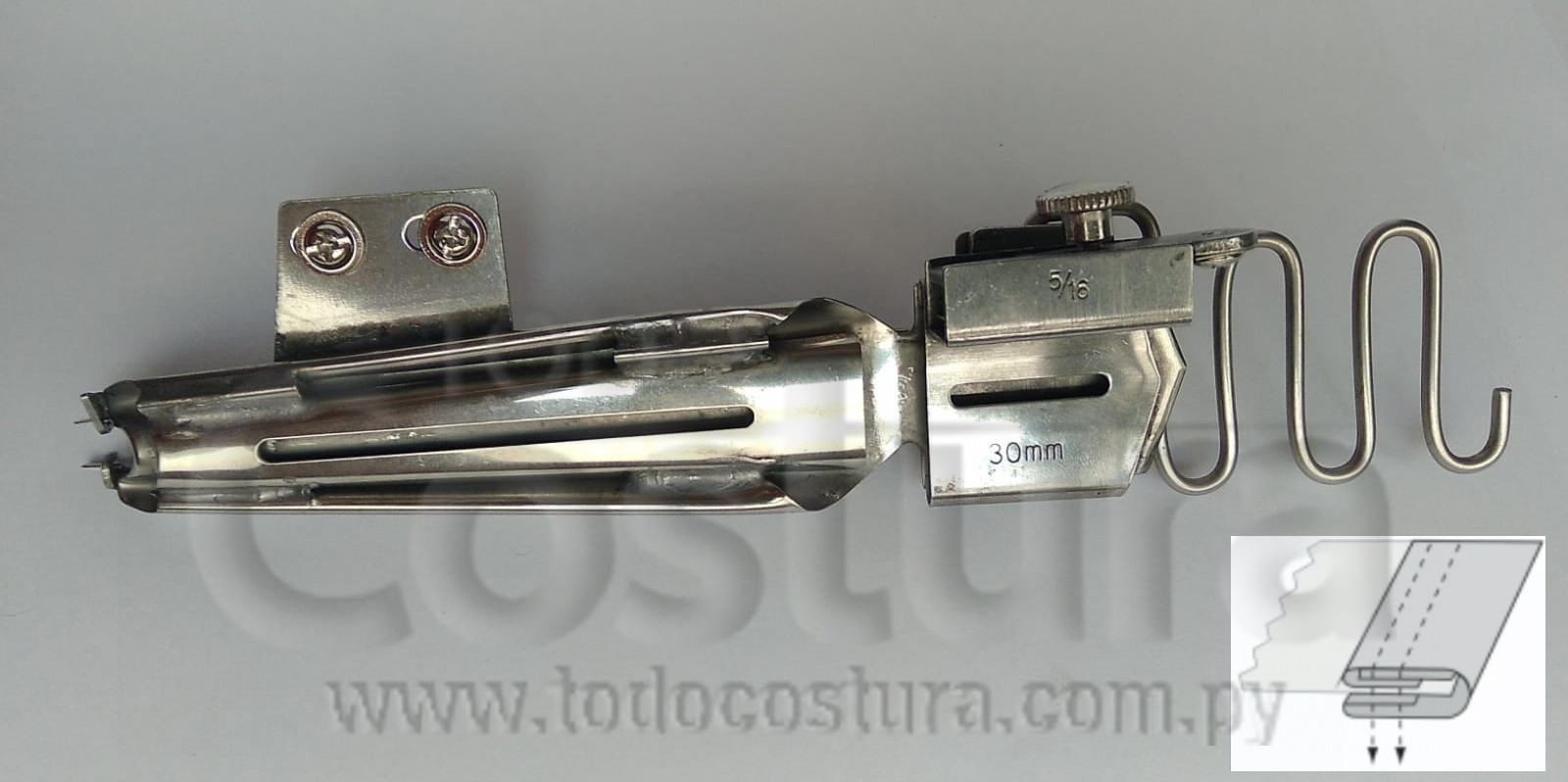 DOBLADILLADOR CON ELASTICO (3,0 - DD) COLLARETA ABIERTA