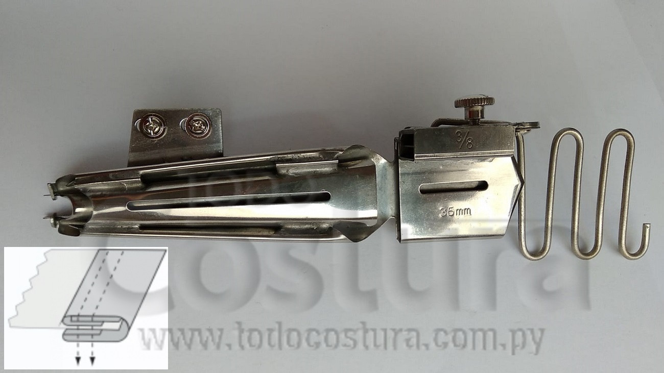 DOBLADILLADOR CON ELASTICO (3,5 - DD) COLLARETA ABIERTA