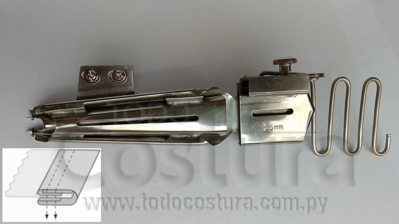 DOBLADILLADOR CON ELASTICO (3,5 - DD) COLLARETA ABIERTA