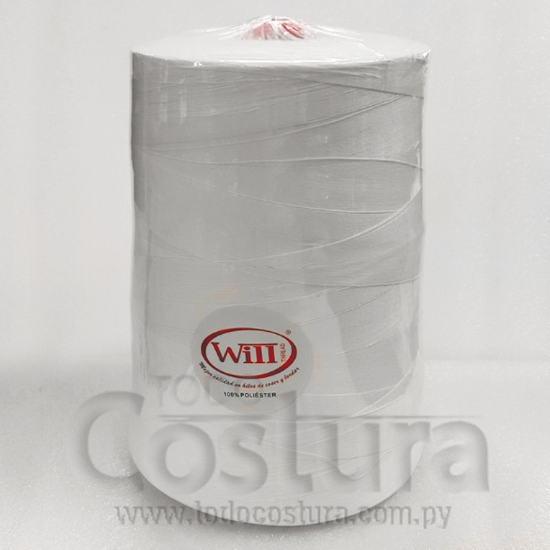 HILO PARA CERRADORA DE BOLSA (301 - BLANCO - 5KG.) 12/4