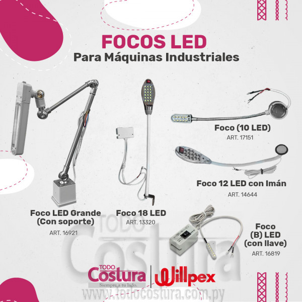 FOCO LED GRANDE (CON SOPORTE)