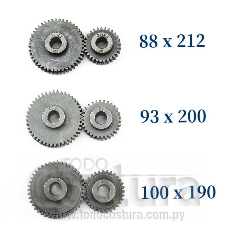 ENGRANAJES (3 PARES) PARA PUNTADAS OJALADORA JUKI LBH-781