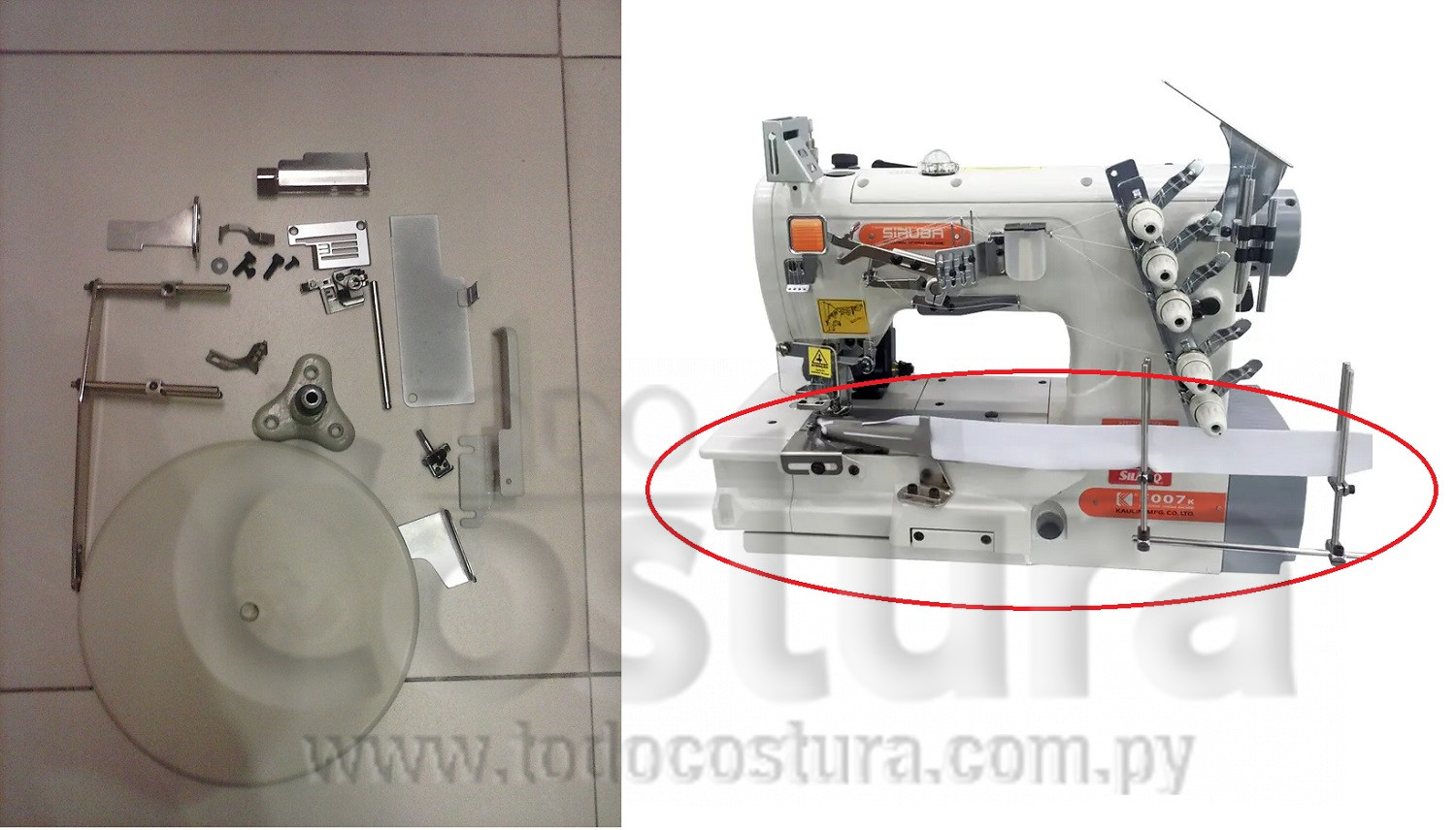 KIT (FQ) P/ COLLARETA PLANA ABIERTA F007K-W222