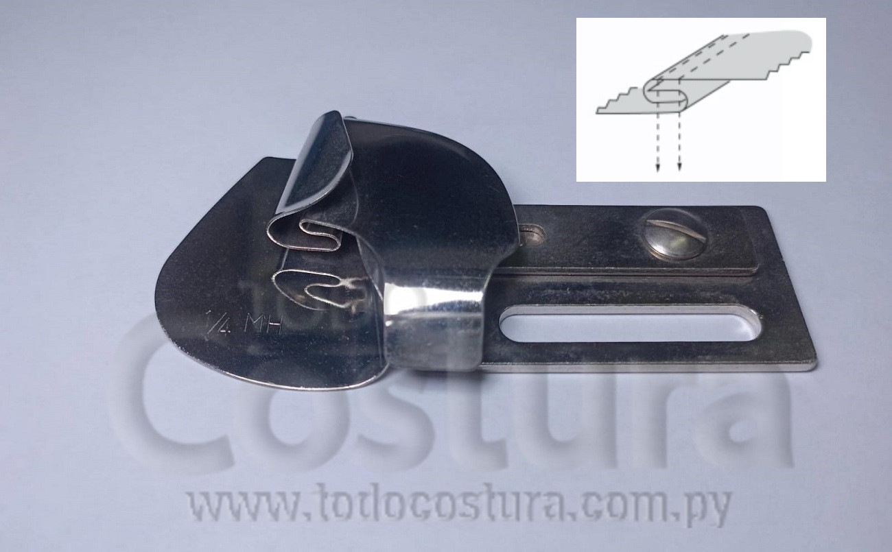 DOBLADILLADOR PARA CAMISA (1/4MH) RECTA CADENETA SIRUBA L382-64