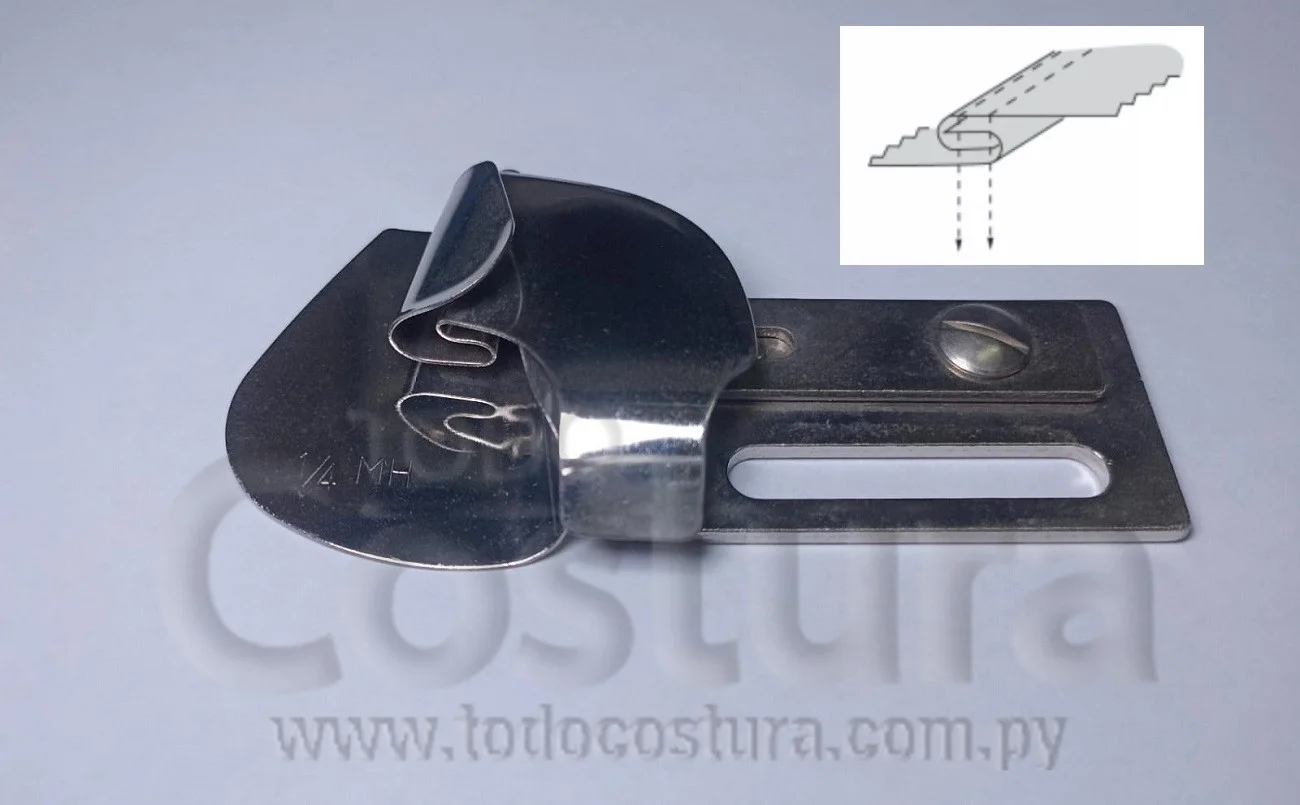 DOBLADILLADOR PARA CAMISA (1/4MH) RECTA CADENETA SIRUBA L382-64