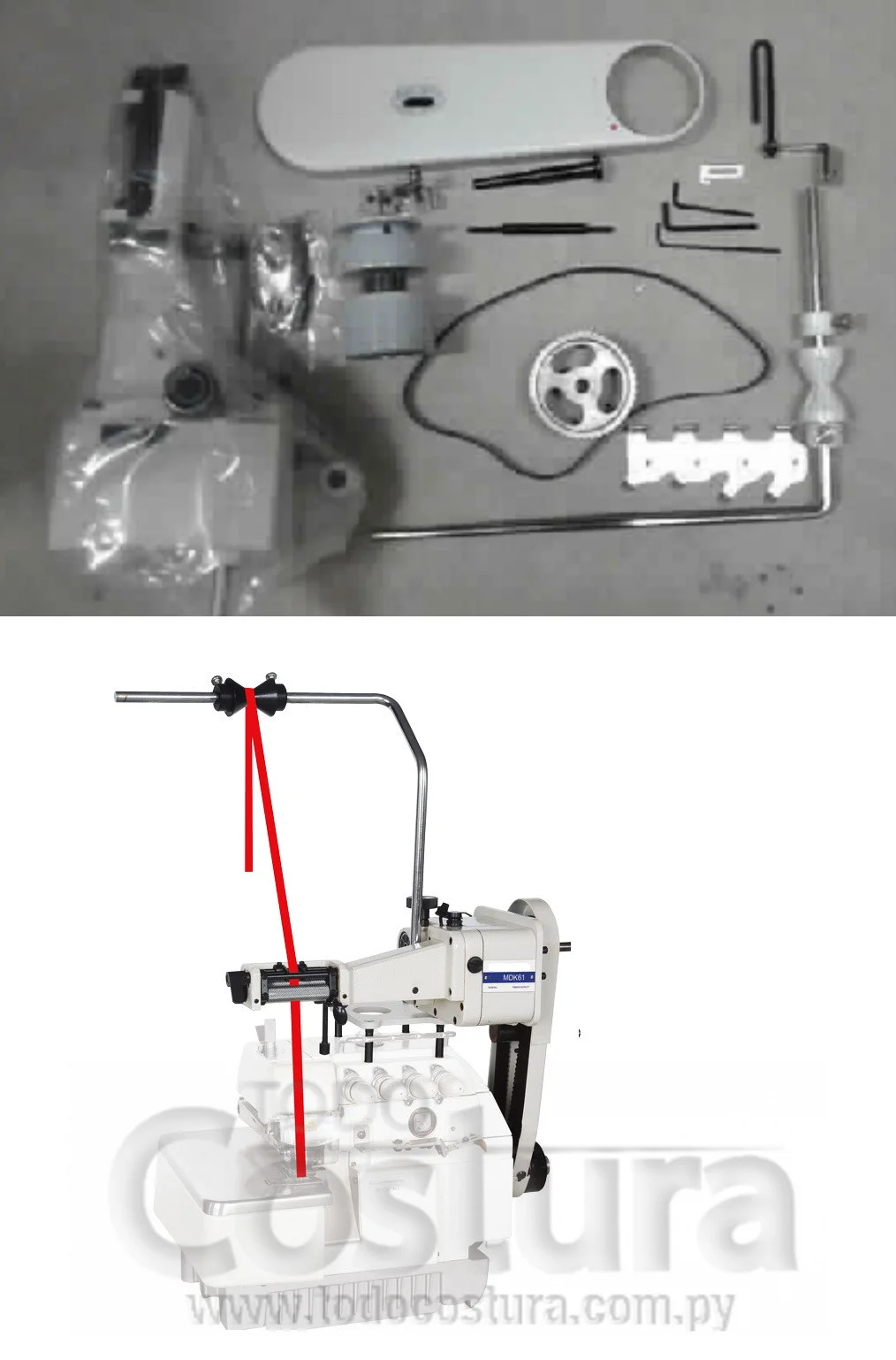 TENSIONADOR DOSIFICADOR MECANICO P/ ELASTICO OVERLOCK 747K/LFC-3
