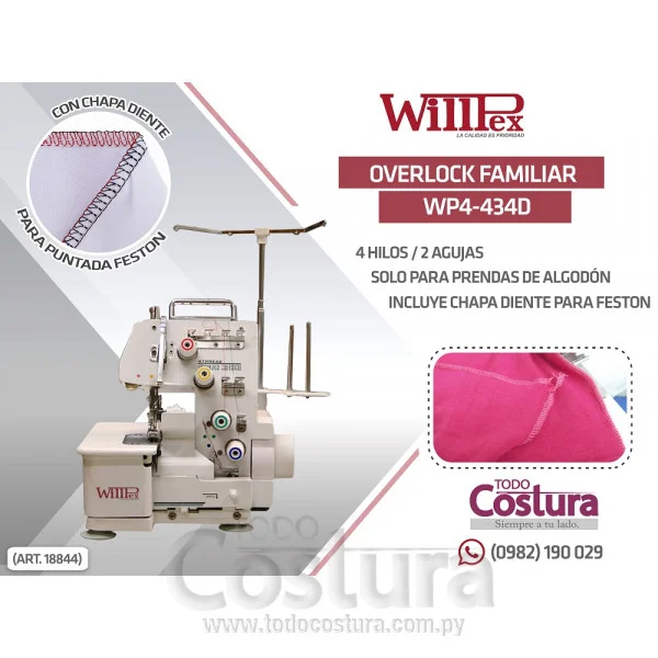 OVERLOCK FAMILIAR WILLPEX WP-434D