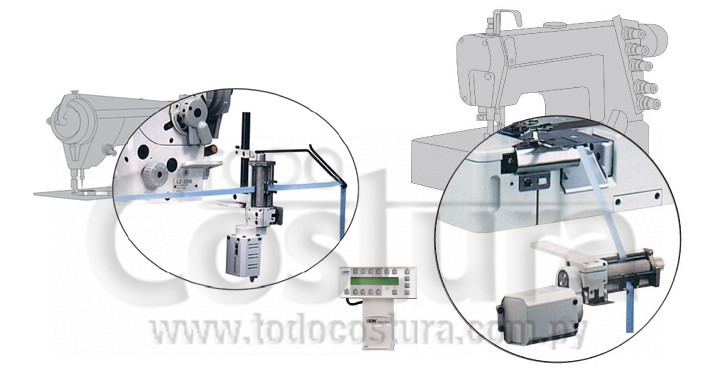 Prensatela Dosificador de Elástico de máquina de coser Industrial