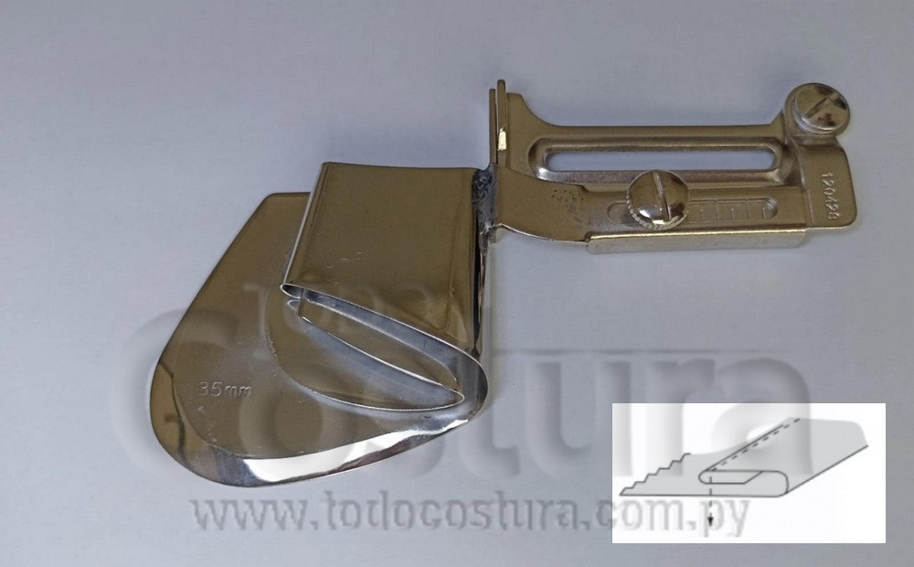 DOBLADILLADOR P/ CAMISA (3,5CM) RECTA INDUSTRIAL