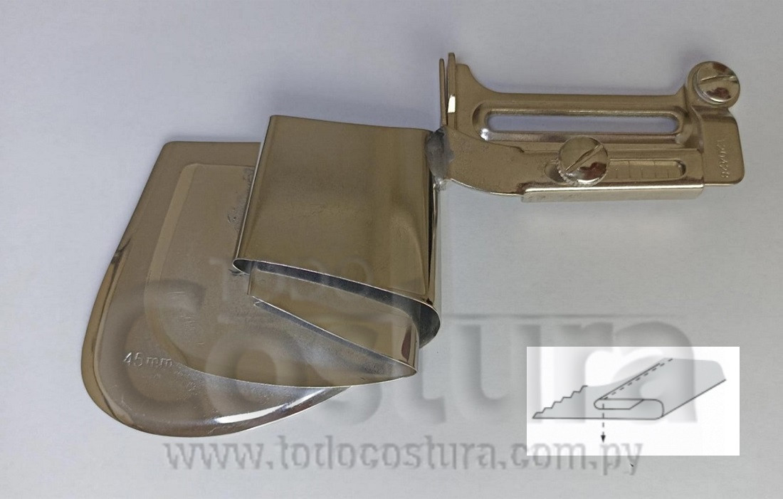 DOBLADILLADOR P/ CAMISA (4,5CM) RECTA INDUSTRIAL