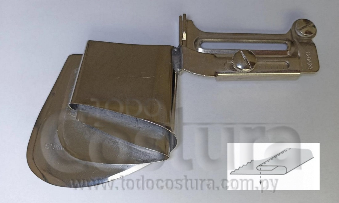 DOBLADILLADOR P/ CAMISA (5CM) RECTA INDUSTRIAL