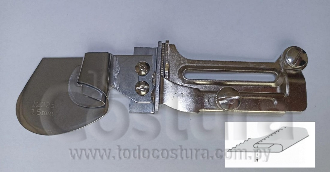DOBLADILLADOR P/ CAMISA (1,5CM) RECTA INDUSTRIAL