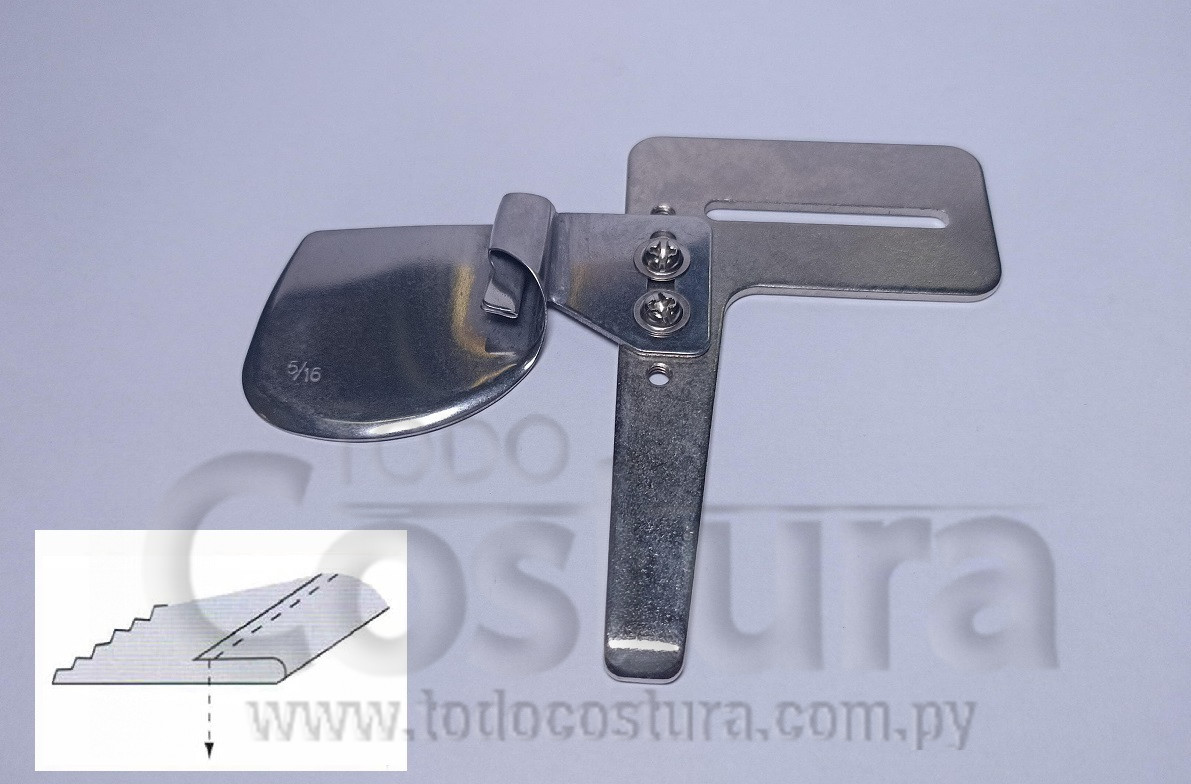 DOBLADILLADOR (0,5 CM) P/ PESPUNTE INVERSO RECTA INDUSTRIAL