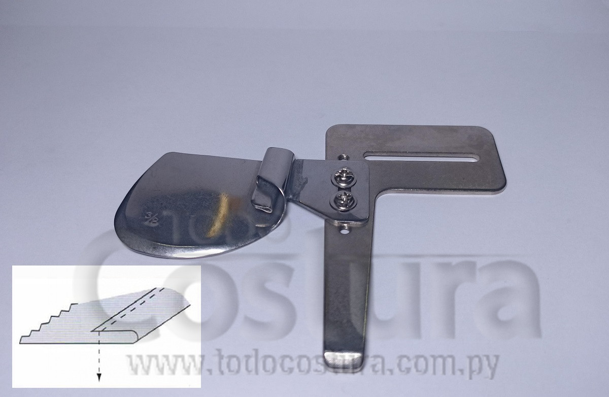DOBLADILLADOR (1 CM) P/ PESPUNTE INVERSO RECTA INDUSTRIAL