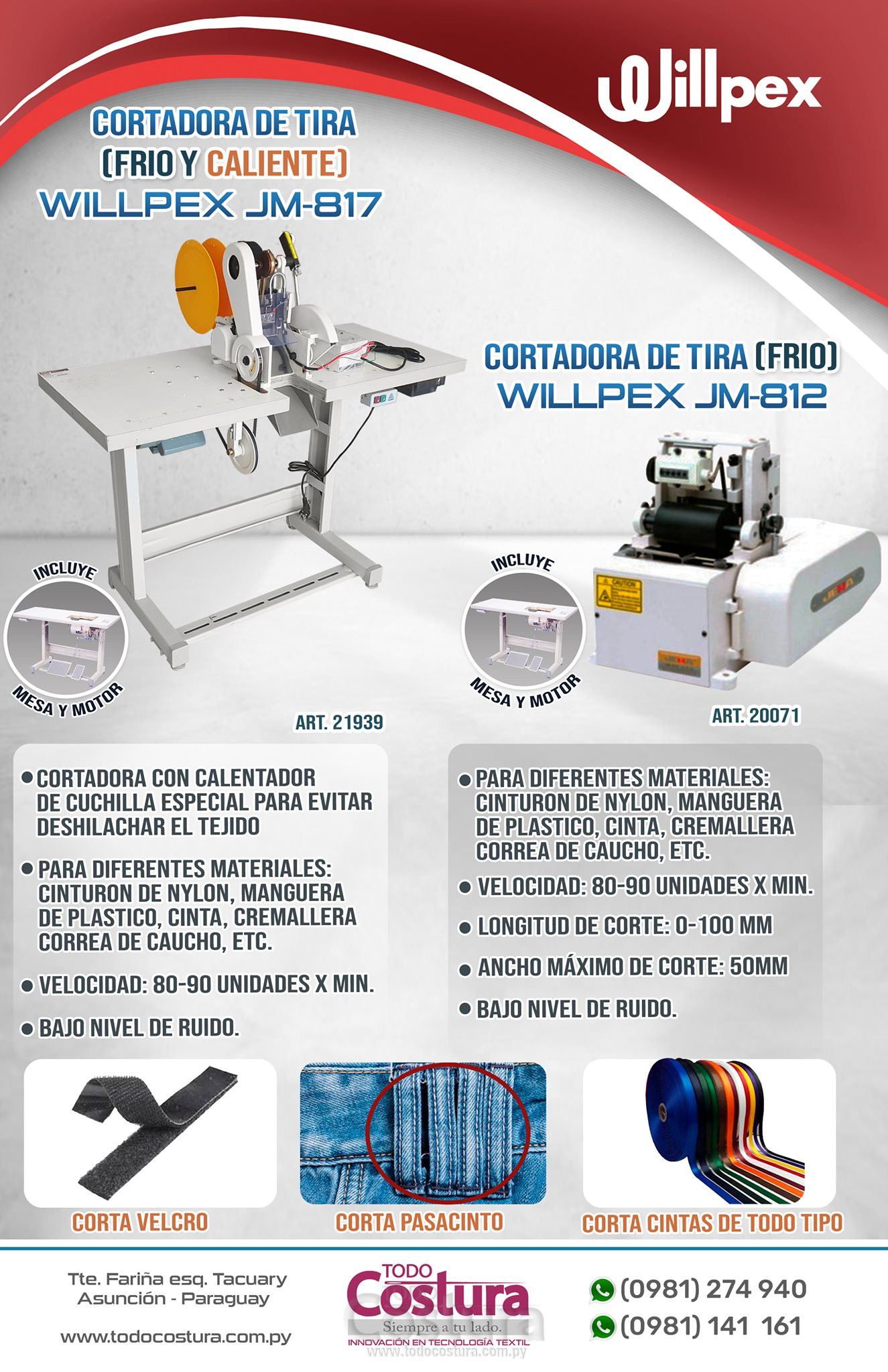 CORTADORA DE TIRA (EN FRIO) WILLPEX JM-812