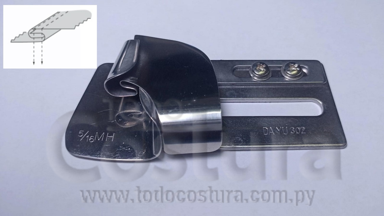 DOBLADILLADOR PARA CAMISA (5/16MH) RECTA CADENETA SIRUBA L382-78