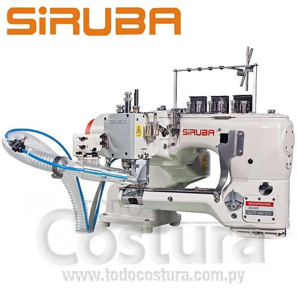 MAQUINA FLATSEAMER SIRUBA D007S-460-02-ET/AK/AW7 (MOTOR DIRECT DRIVE ; CON CORTAHILO)