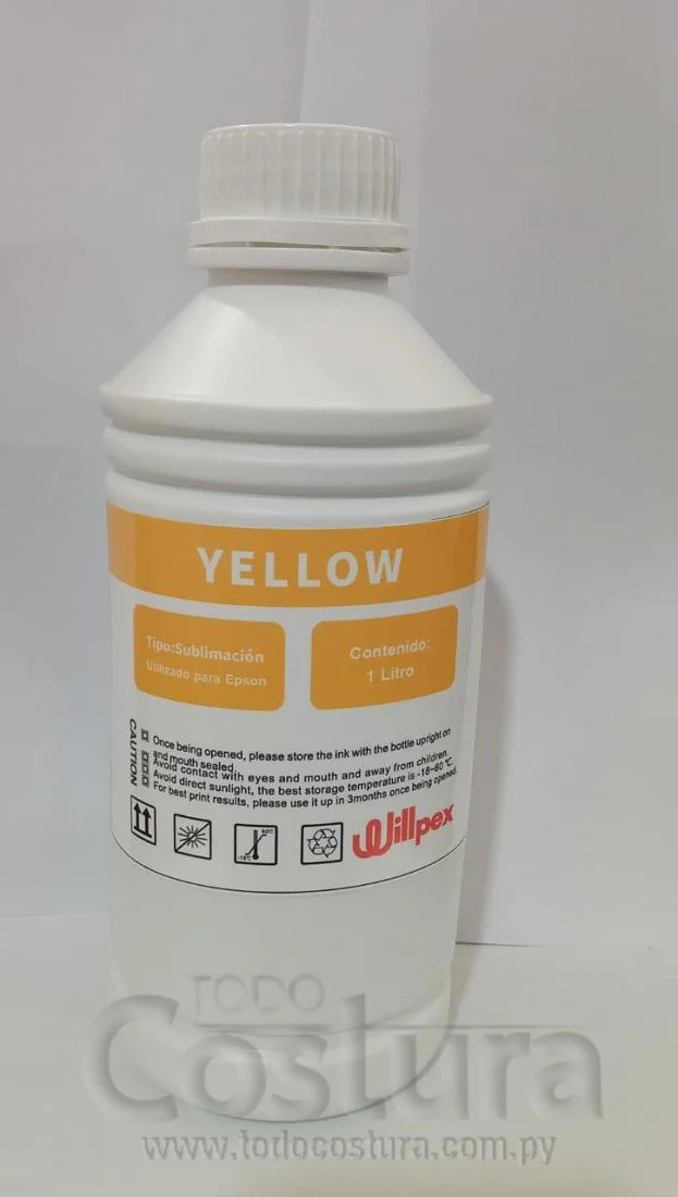 TINTA (AMARILLO - 1 LITRO) IMPRESORA SUBLIMACION