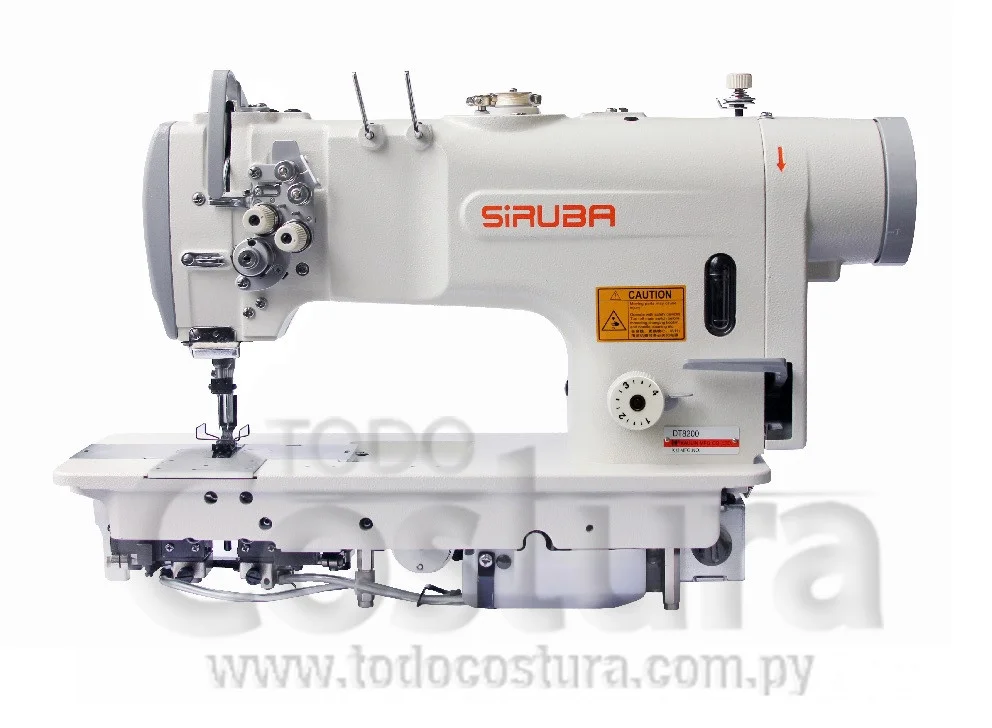 DOBLE AGUJA (MECANICA - PESADA - CROCHET GRANDE SIRUBA DT8200-72-064HL (MOTOR INCOPORADO)