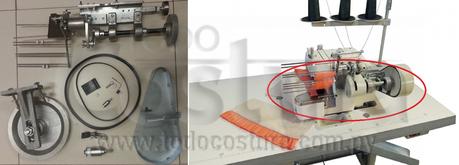 KIT COMPLETO PARA FRU FRU OVERLOCK INDUSTRIAL SIRUBA 737F/737K