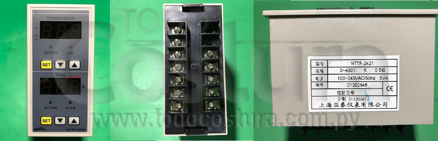 PANEL REGULADOR DE TEMPERATURA Y TIEMPO TRANSFER WILLPEX DOBLE BANDEJA JRSU01