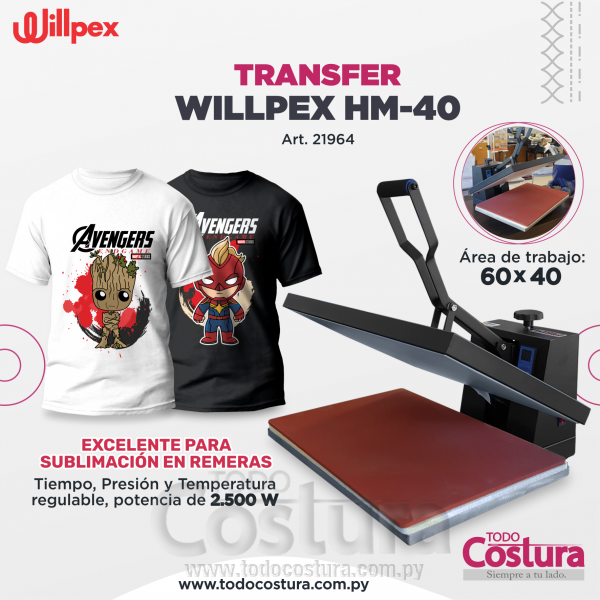 TRANSFER (60X40 CM) WILLPEX HM-40 / TM12146