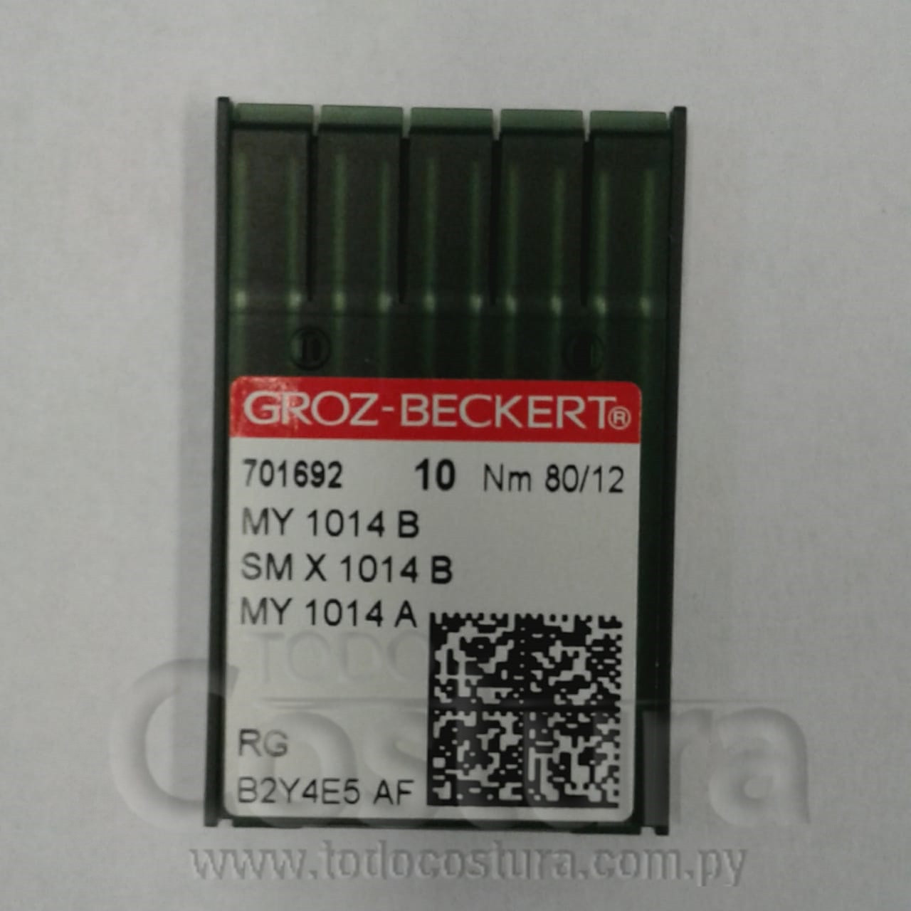AGUJA GROZ BECKERT SMX1014B 12B-PUNTA BOLA