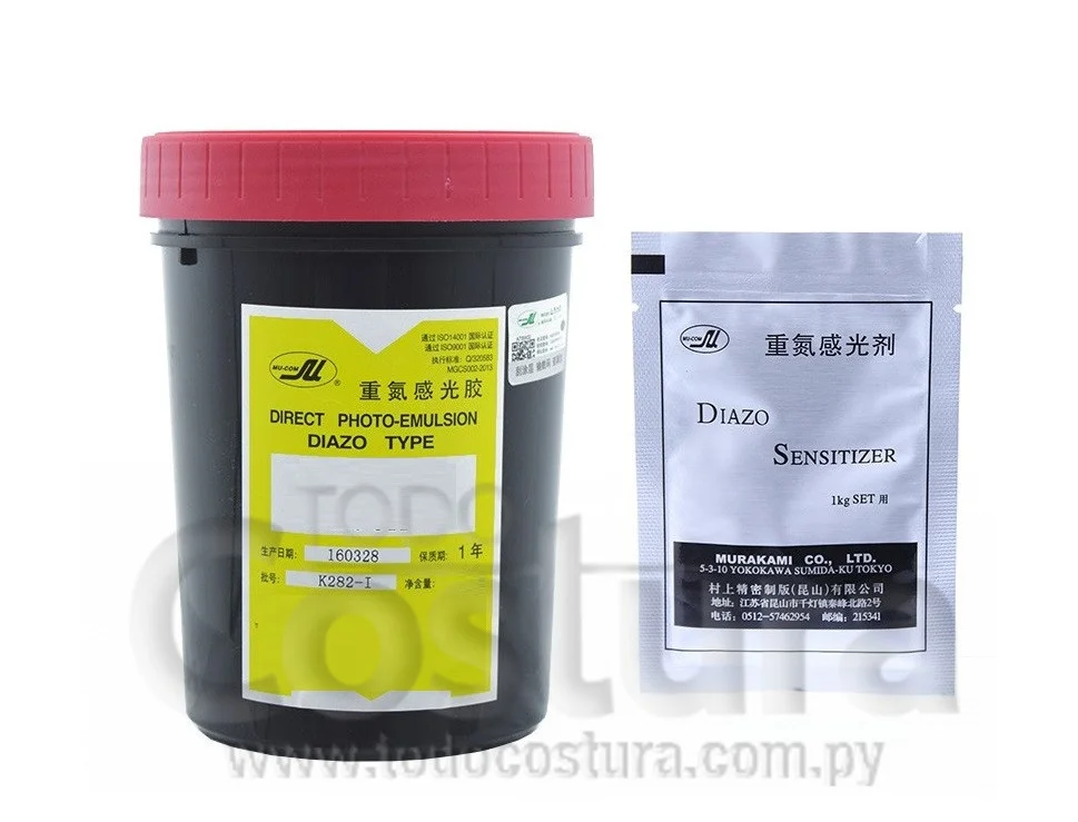 LIQUIDO EMULSION (1 KG - INCLUYE DIAZO) PARA SERIGRAFIA
