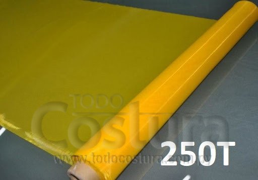 MALLA (250T - ANCHO: 1,27 MTS - AMARILLO) PARA BASTIDOR DE SERIGRAFIA