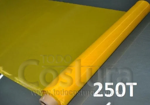 MALLA (250T - ANCHO: 1,27 MTS - AMARILLO) PARA BASTIDOR DE SERIGRAFIA