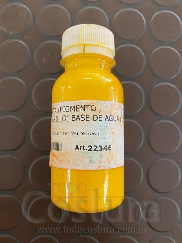 TINTA (PIGMENTO - AMARILLO) BASE DE AGUA (100ML) SERIGRAFIA
