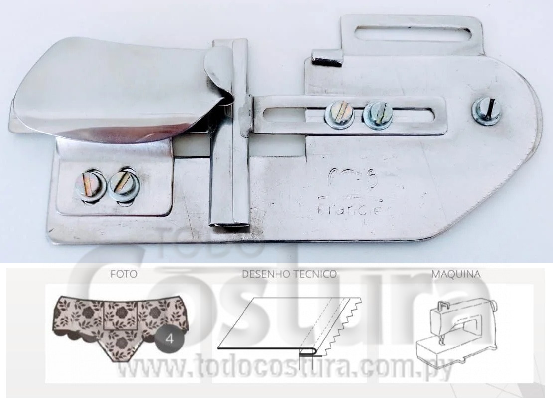 DOBLADILLADOR PICO DE PATO (P/ PEGAR GOMA - REGULABLE) COLLARETA